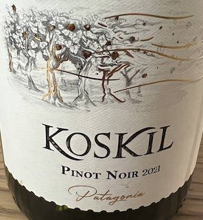 Koskil 2021 Pinot Noir Label